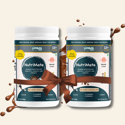 Pack of 2 - NutriMate 13+ Years Milk Mix, 400 g, Boy/Girl, Belgian Chocolate